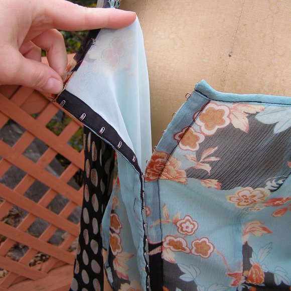 NEW RARE Patrizia Pepe Silk Blouse size L 10 Unique print - Picture 12 of 15